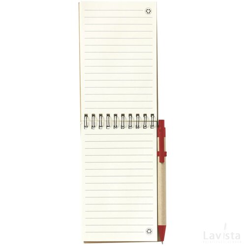 Recyclenote-M Notitieboekje Rood