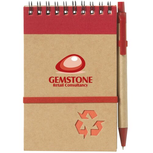 Recyclenote-M Notitieboekje Rood