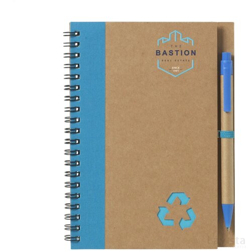 Recyclenote-L Notitieboekje Blauw