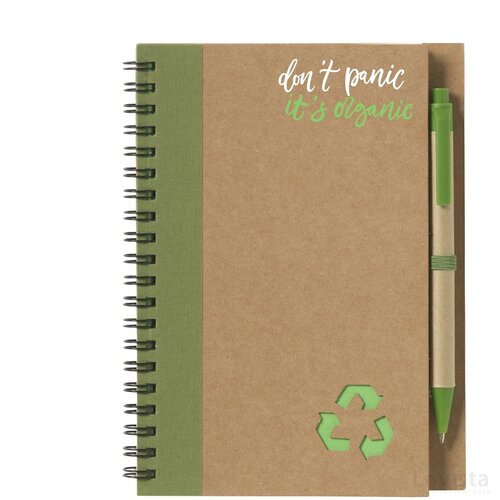 Recyclenote-L Notitieboekje Groen