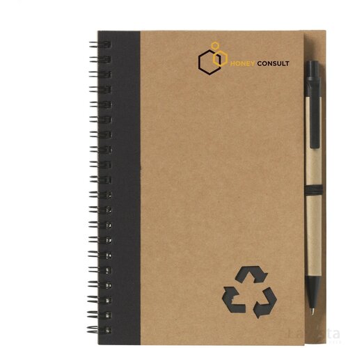 Recyclenote-L Notitieboekje Zwart
