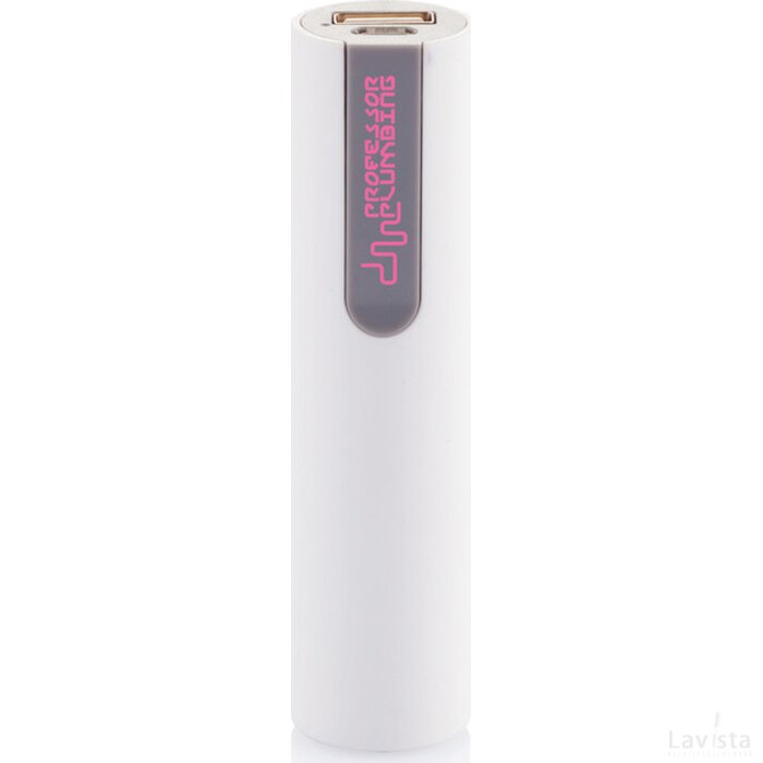 2.200 mAh powerbank wit, grijs