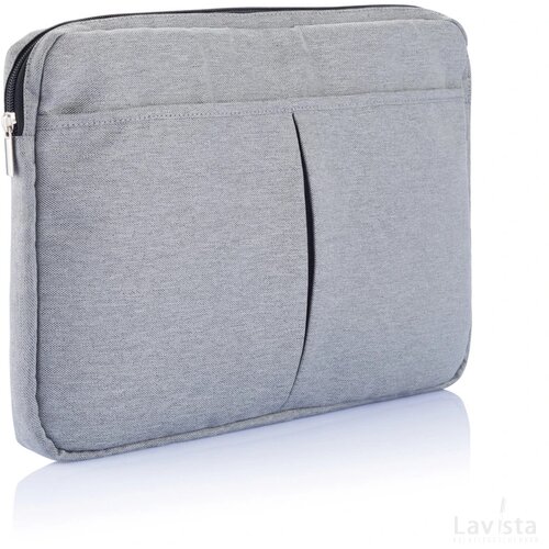 PVC vrije laptop hoes 15” grijs