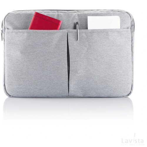 PVC vrije laptop hoes 15” grijs