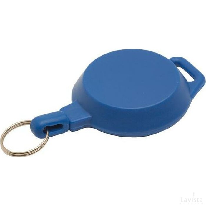 Jojo 2 pashouder kunststof met sleutelring blauw