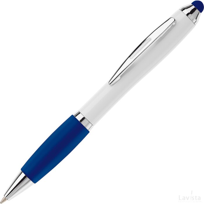Balpen Hawaï stylus hardcolour wit / donker blauw
