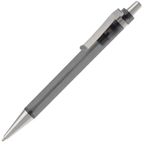 Balpen Antarctica metalen clip frosted grijs