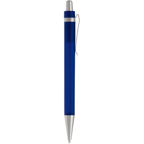 Balpen Antarctica metalen clip frosted donker blauw