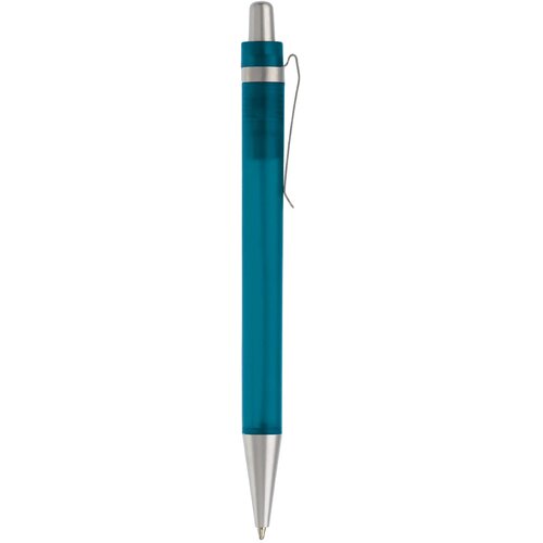 Balpen Antarctica metalen clip frosted licht blauw