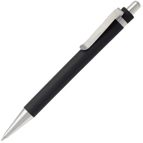 Balpen Antarctica metalen clip zwart