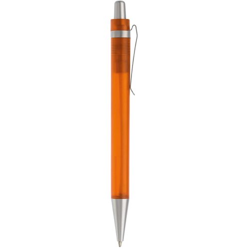 Balpen Antarctica metalen clip frosted oranje