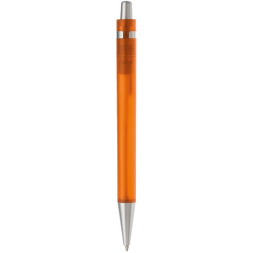 Balpen Antarctica metalen clip frosted oranje