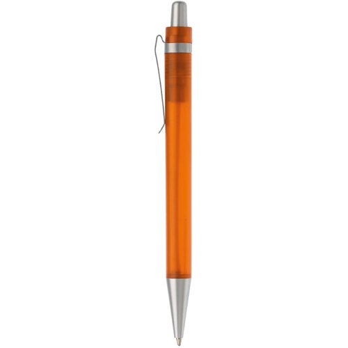 Balpen Antarctica metalen clip frosted oranje