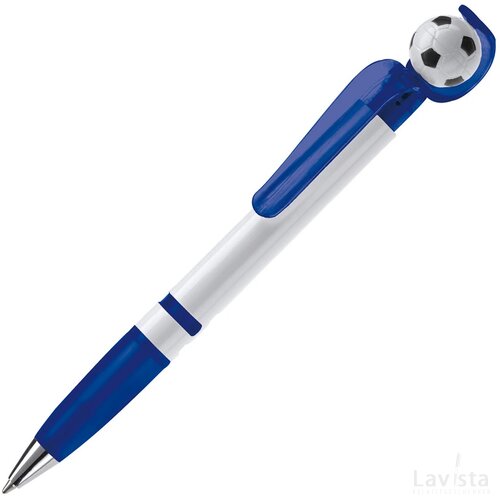 Balpen voetbal hardcolour blauw