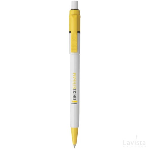 Balpen Baron Colour hardcolour wit / geel