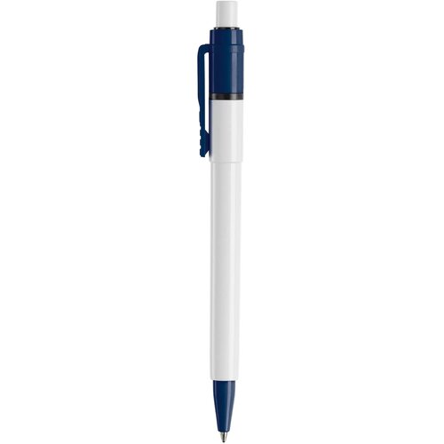 Balpen Baron Colour hardcolour wit / donker blauw