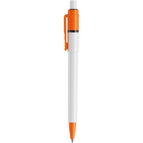 Balpen Baron Colour hardcolour wit / oranje