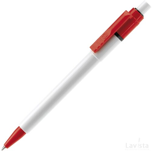 Balpen Baron Colour hardcolour wit / rood