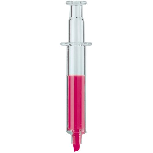 Markeerstift spuit transparant roze