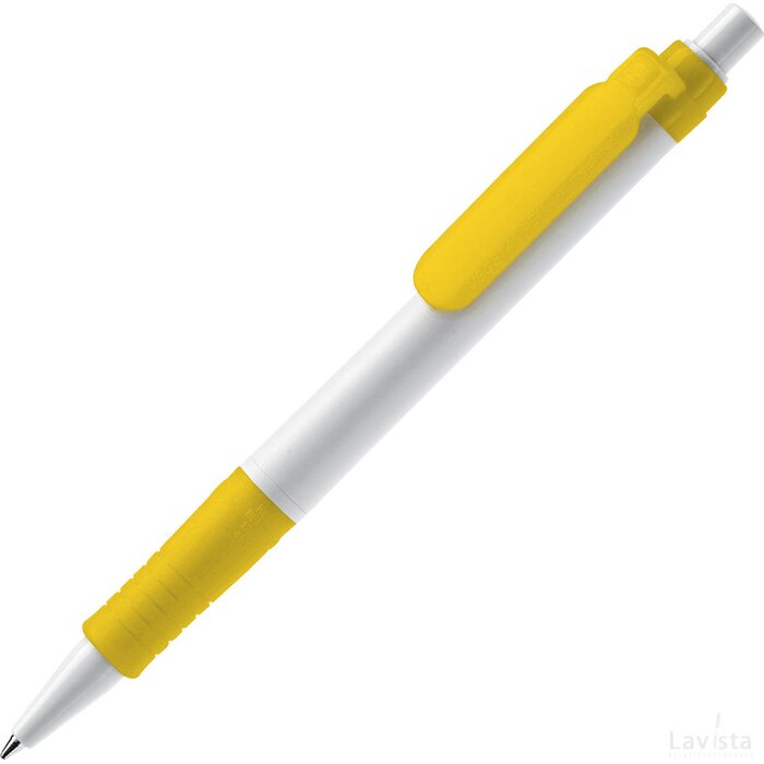 Balpen Vegetal Pen hardcolour wit / geel