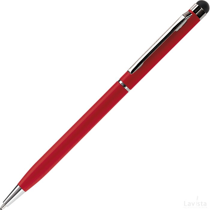 Balpen stylus metaal rood