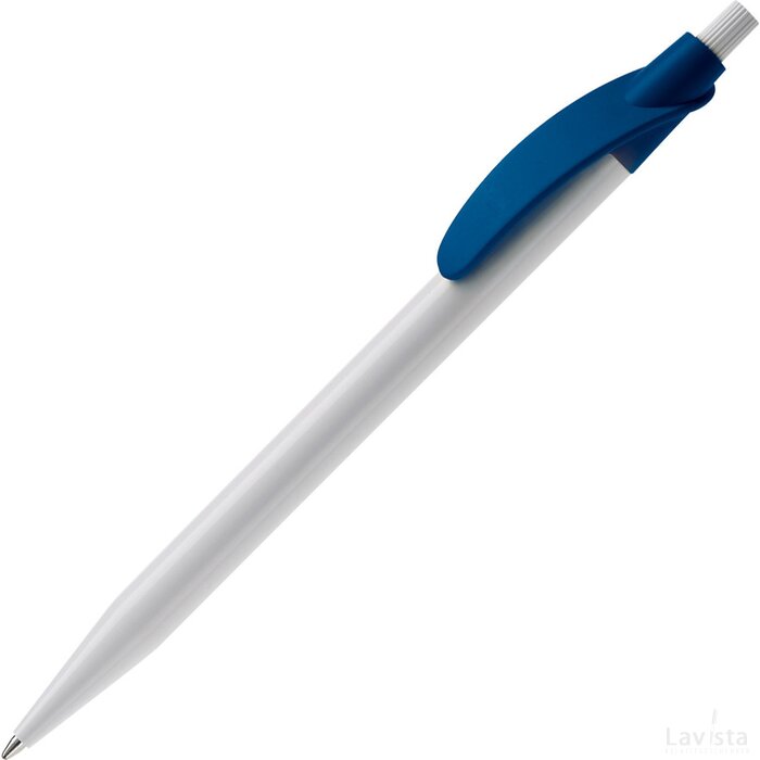 Balpen Cosmo hardcolour wit / donker blauw