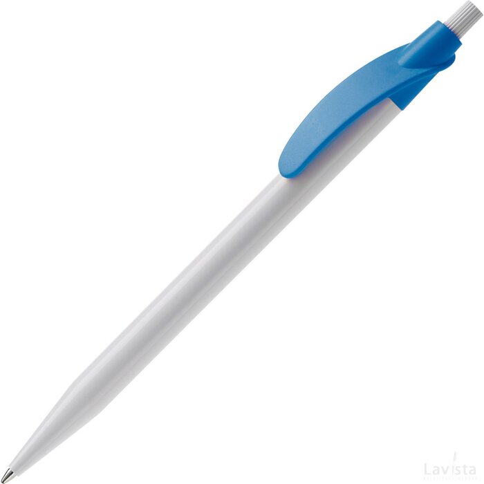 Balpen Cosmo hardcolour wit / licht blauw