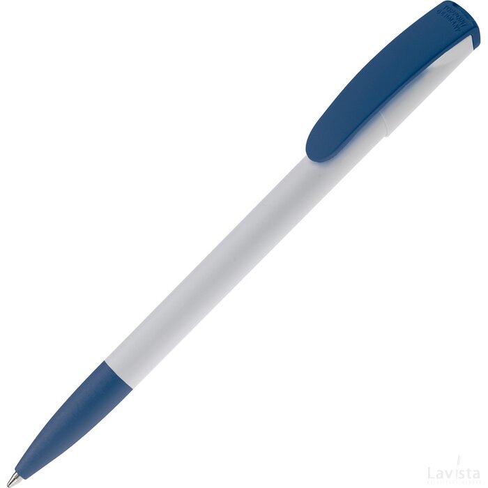 Balpen Deniro hardcolour wit / donker blauw