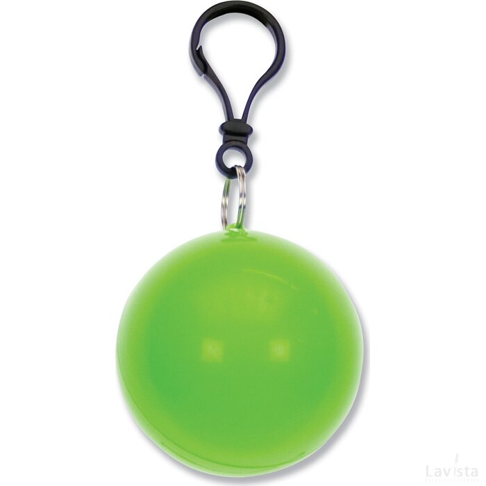 Bal met regenponcho licht groen