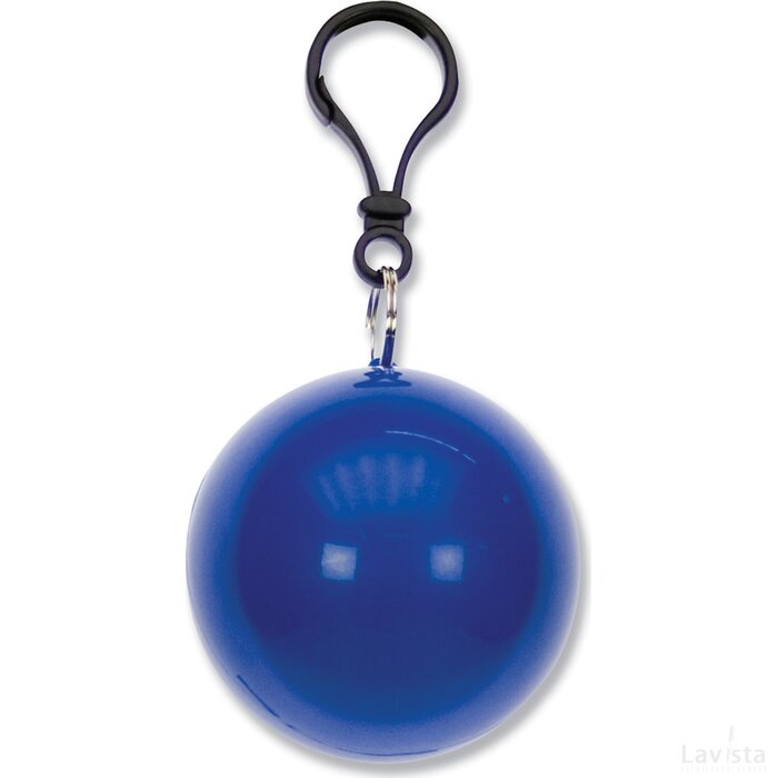 Bal met regenponcho blauw