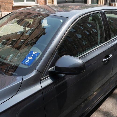 Parkeerschijf 2-in-1 Europa blauw
