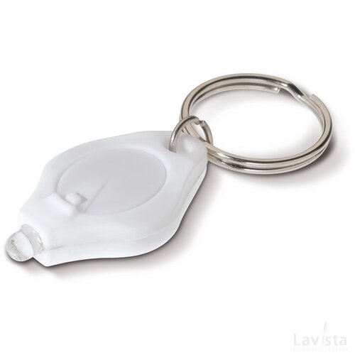 Sleutelhanger lamp wit