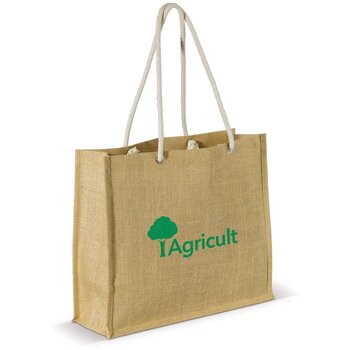 Schoudertas Jute natuur