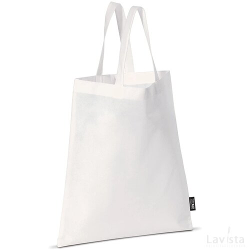 Draagtas non-woven wit 75g/m² wit