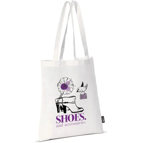 Witte Non-Woven Schoudertas 75g/m²