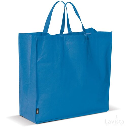 Draagtas non woven 75g/m² blauw