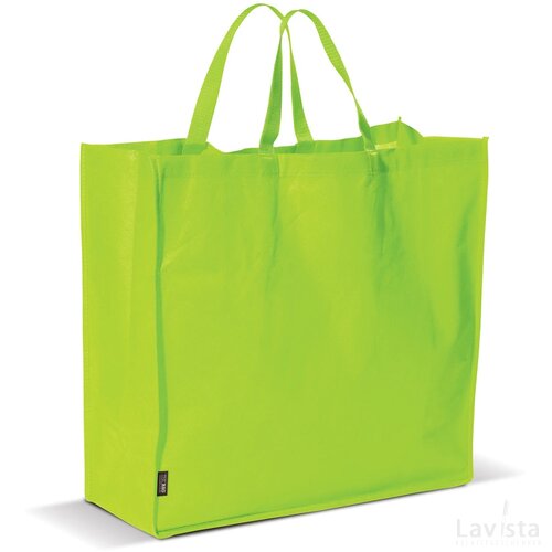 Draagtas non woven 75g/m² licht groen