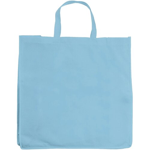 Draagtas non woven 75g/m² lichtblauw