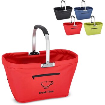 Picknickmand opvouwbaar 600D zwart