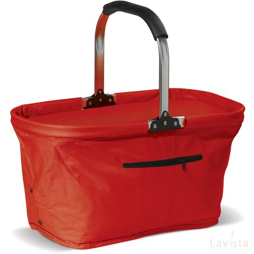 Picknickmand opvouwbaar 600D rood