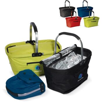Picknickmand opvouwbaar 2-in-1 koeltas 600D groen