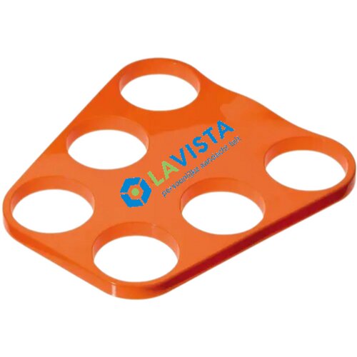 Dienblad met gaten voor bekers Oranje