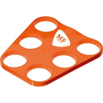 Dienblad met gaten voor bekers Oranje Dienblad met gaten voor bekers Oranje