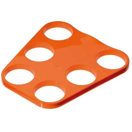Dienblad met gaten voor bekers Oranje