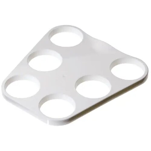 Dienblad met gaten voor bekers Wit