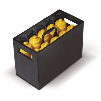 Bidon krat voor 10 bidons zwart Bidon krat voor 10 bidons zwart