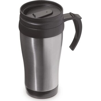 Koffiebeker metaal 350ml zilver