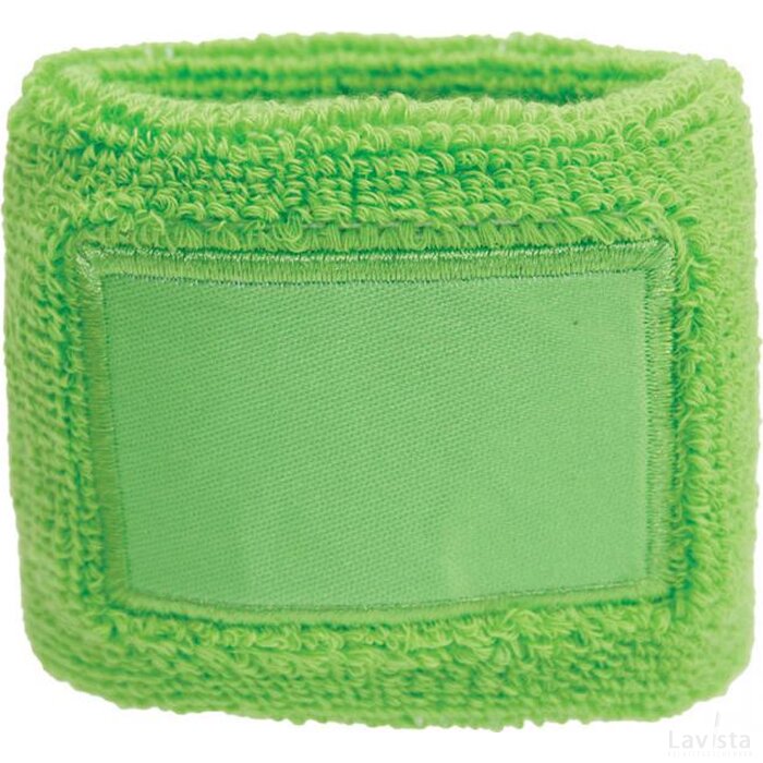 Polsband 6cm Met Label Groen