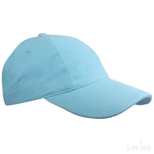 Kinder Brushed Promo Cap Lichtblauw