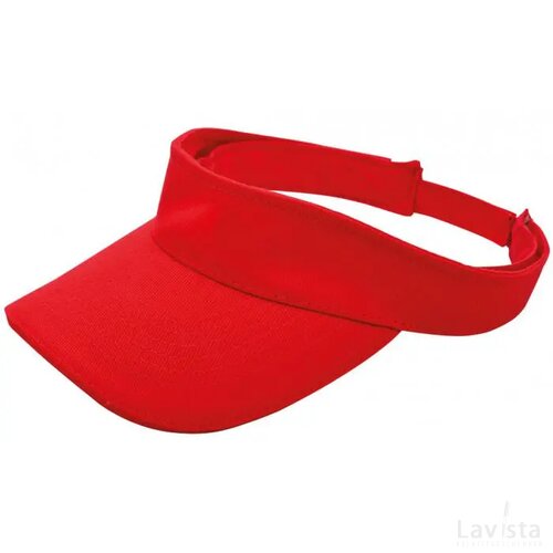 Brushed Zonneklep Rood